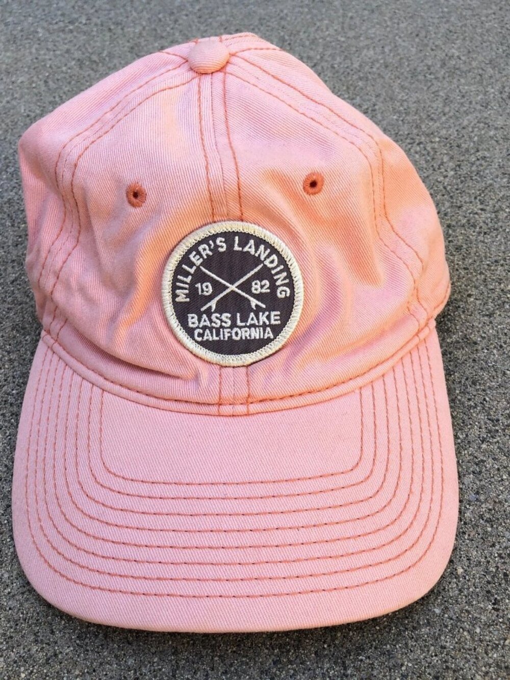 THE GAME MILLER'S LANDING 1982 Bass Lake California Hat Women's Pink Cap
